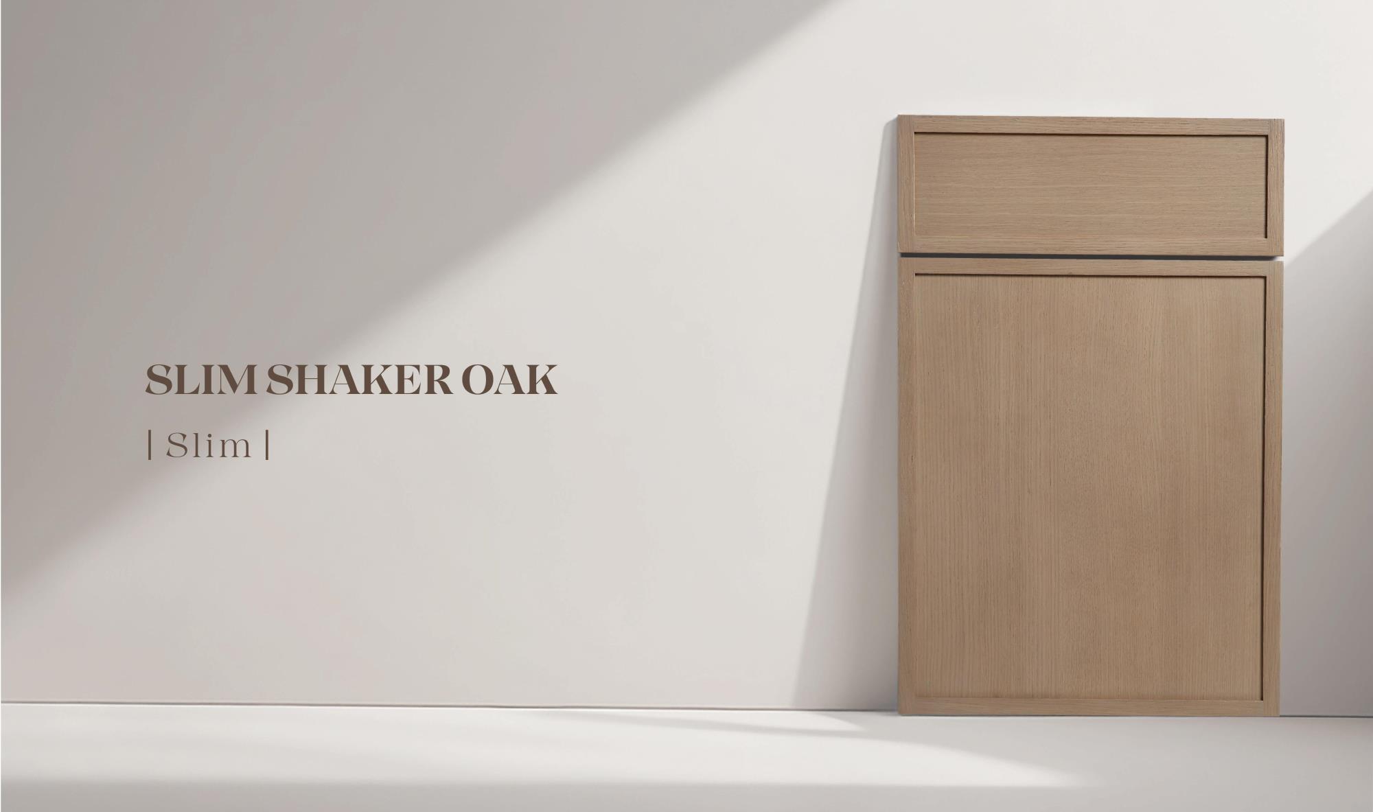 SLIM SHAKER OAK door panel construction