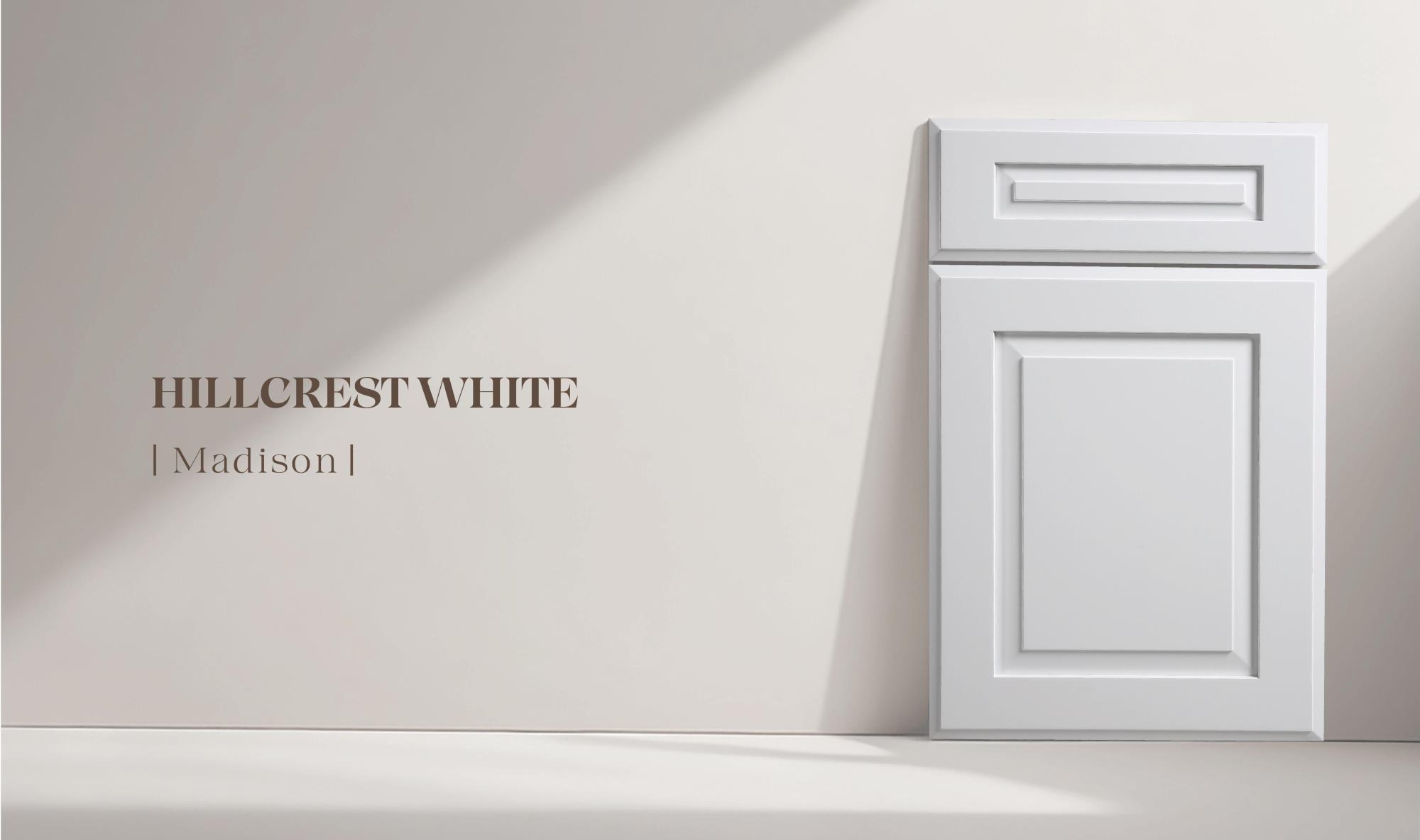 HILLCREST WHITE door panel construction